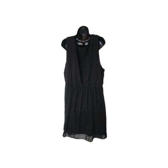 Women's Simply Be Sz 22 Black Sleeveless Short Trapeze Tassel Dress Sequence - Picture 11 of 13